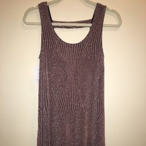 Dusty Rose and silver dress